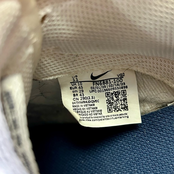 Nike Dunk Low “washed denim” Size 11 - Picture 8 of 9